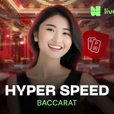 Official Live Dealer logo: Hyper Speed Baccarat by Evolution at LeBull Casino