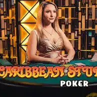 Caribbean Stud Poker casino game by Evolution – featured logo at LeBull Casino